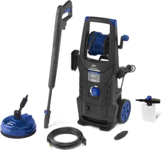 AR Blue Clean e-2 Dualspeed D hogedrukreiniger met reinigingssonde en oppervlaktereiniger