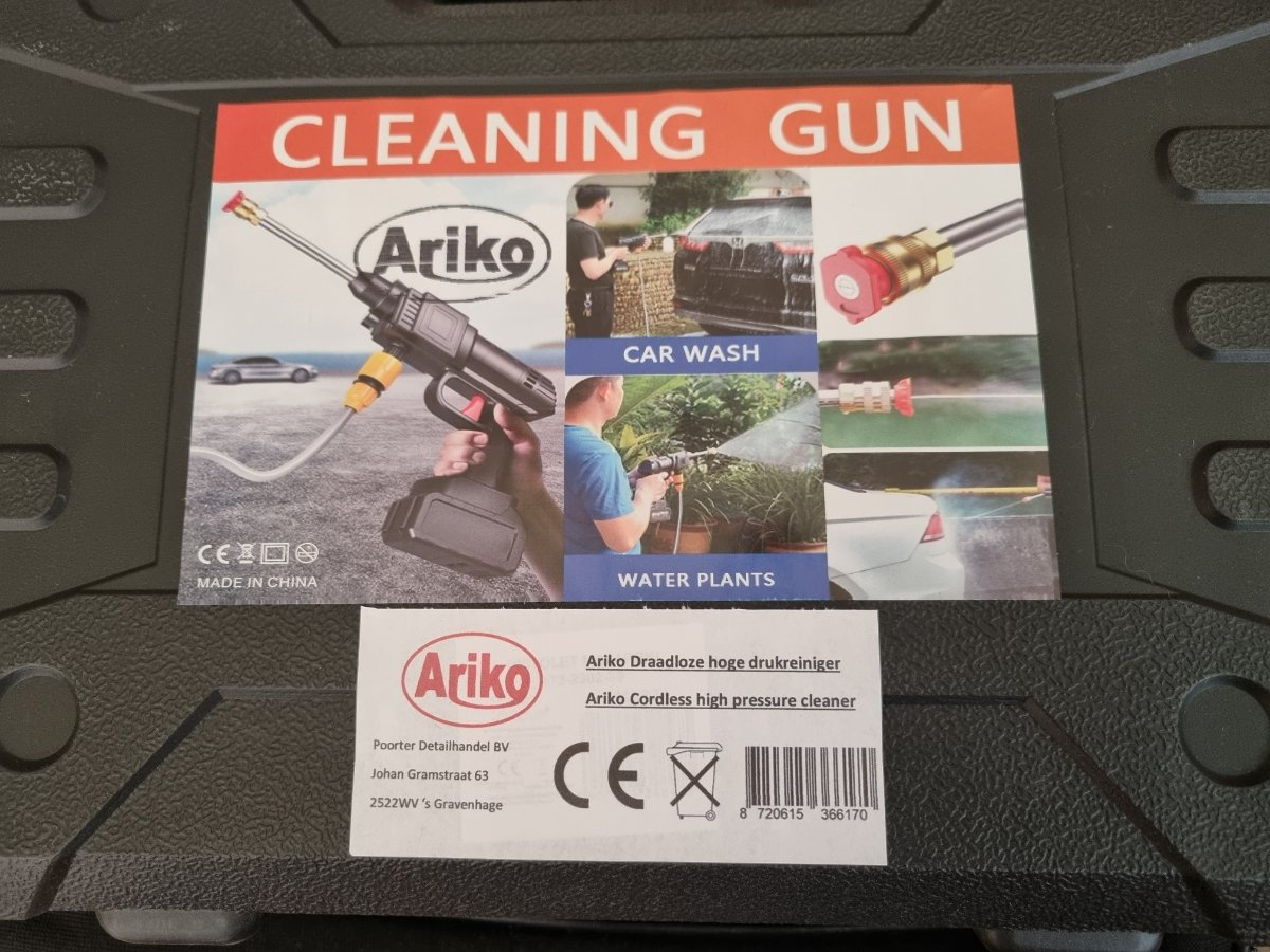 Wat vinden we goed aan de Ariko draadloze hogedrukreiniger accu 60 BAR