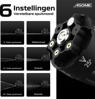 ASOME X021 Draadloze Hogedrukreiniger Accu