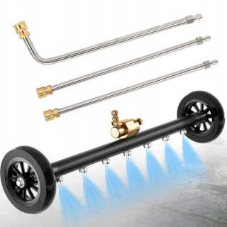 Auto bodemreiniger oppervlaktereiniger 56 cm zwart