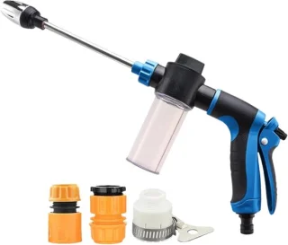Autowas spuiterset - draagbare reiniger - blauw