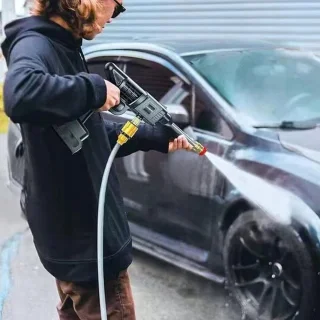 Bedee 88V Auto Hogedrukreiniger Spuitpistool Zwart