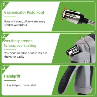 Bedee Autowaspistool 4-delig