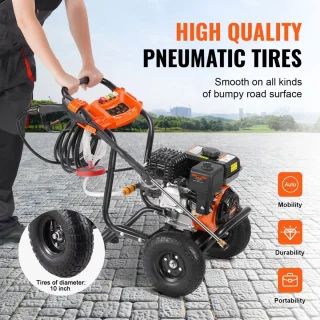 Benzine hogedrukreiniger 3500 PSI (241 bar) - Aluminium pomp