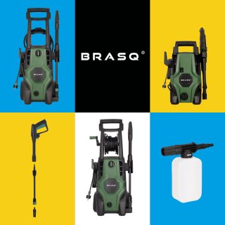 BRASQ HPW 105 Hogedrukreiniger Complete Set