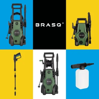 BRASQ HPW 105 Hogedrukreiniger Complete Set