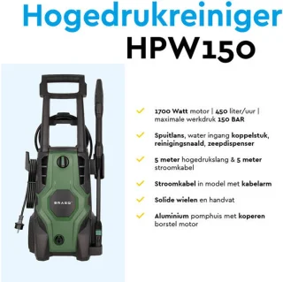 BRASQ HPW 150 Hogedrukreiniger