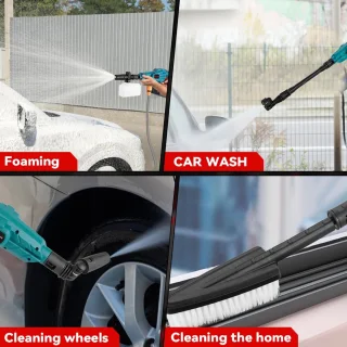 Car Washer Hogedrukreiniger 200Bar Draadloos Groen Set