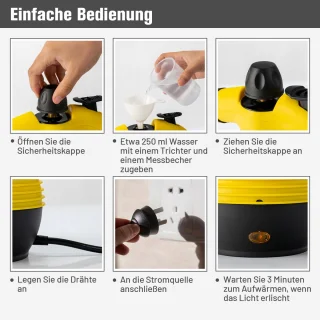 COSTWAY Handstoomreiniger 1050W met 9 accessoires