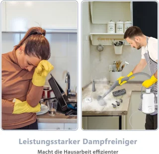 COSTWAY Handstoomreiniger Steamshot 1000W 300ml Grijs