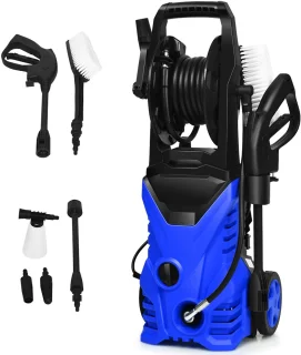 COSTWAY Hogedrukreiniger 140 bar Blauw