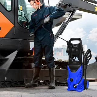 COSTWAY Hogedrukreiniger 140 bar Blauw
