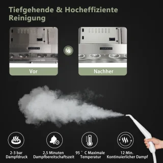 COSTWAY Steamshot Handstoomreiniger 1000W 300ml