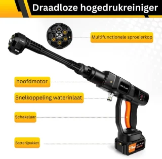 CRLYN Hogedrukreiniger Auto Zwart