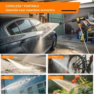 CRLYN Hogedrukreiniger Auto Zwart