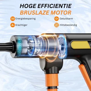 CRLYN Hogedrukreiniger Auto Zwart