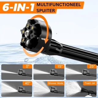 CRLYN Hogedrukreiniger Auto Zwart
