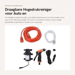 Dailygoods hogedrukreiniger draagbaar