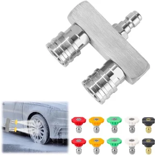 Dailygoods hogedrukreiniger nozzle dubbel turbo