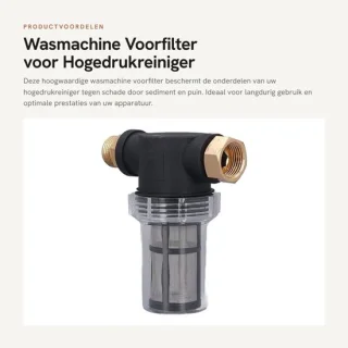 Dailygoods inline-sedimentfilter voor hogedrukreiniger