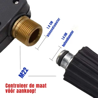 DD Hogedrukreiniger Auto Zwart 24x18x6cm
