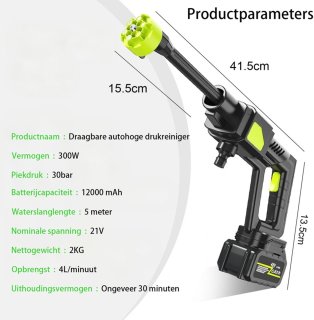Wat vinden we goed aan de Draadloze Accu Hogedrukreiniger