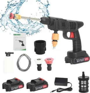 Draadloze drukreinigingsset 24 V met 1500 mAh batterij