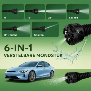 Draadloze Hogedrukreiniger 21V 160 bar 7-in-1