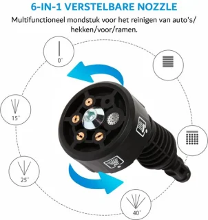 Draadloze hogedrukreiniger 21V 4.0Ah wit 435PSI