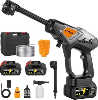 Draadloze hogedrukreiniger 21V met 2 accu’s - 600 PSI