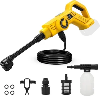 Draagbare draadloze hogedrukreiniger compatibel met Makita 18 V, 80 bar