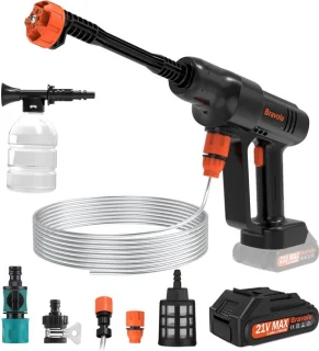 Draagbare hogedrukreiniger 500 psi met accessoires