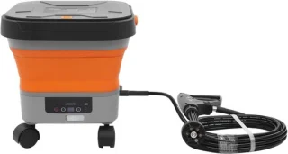 Draagbare hogedrukreiniger voor auto's, 13 liter, zwart-oranje