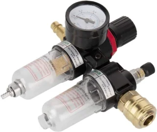 Drukregelaar met manometer onderhoudseenheid 1/4 inch - ShopVlot