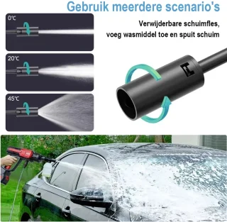 EAFC Draadloze Hogedrukreiniger met Makita 21V Accu