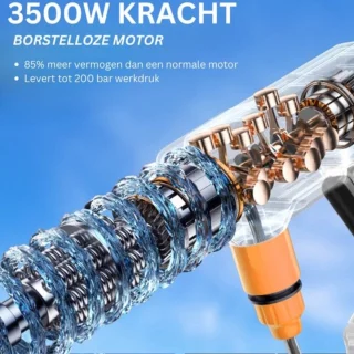 Elektrische Hogedrukreiniger Draadloos 21V Groen