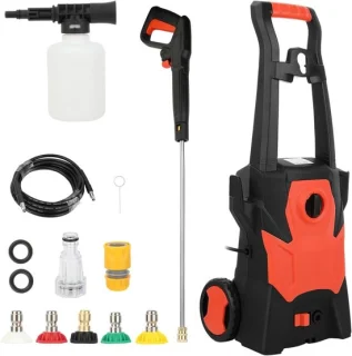 Elektrische hogedrukreiniger Powerwasher 1400W 75 bar grijs