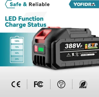 Eszenzics Elektrische Hogedrukreiniger 6in1 3500W 200bar Met 2x 18V Accu's
