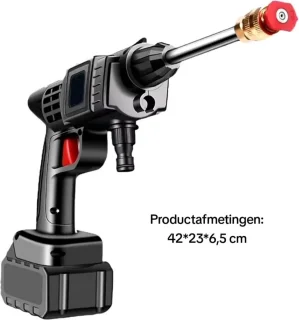 Gabrys® Elektrische draadloze hogedrukreiniger met accessoires