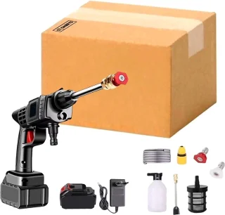 Gabrys® Elektrische draadloze hogedrukreiniger met accessoires