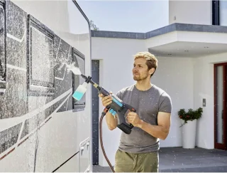 GARDENA AquaClean Accu Medium hogedrukreiniger Premium Set