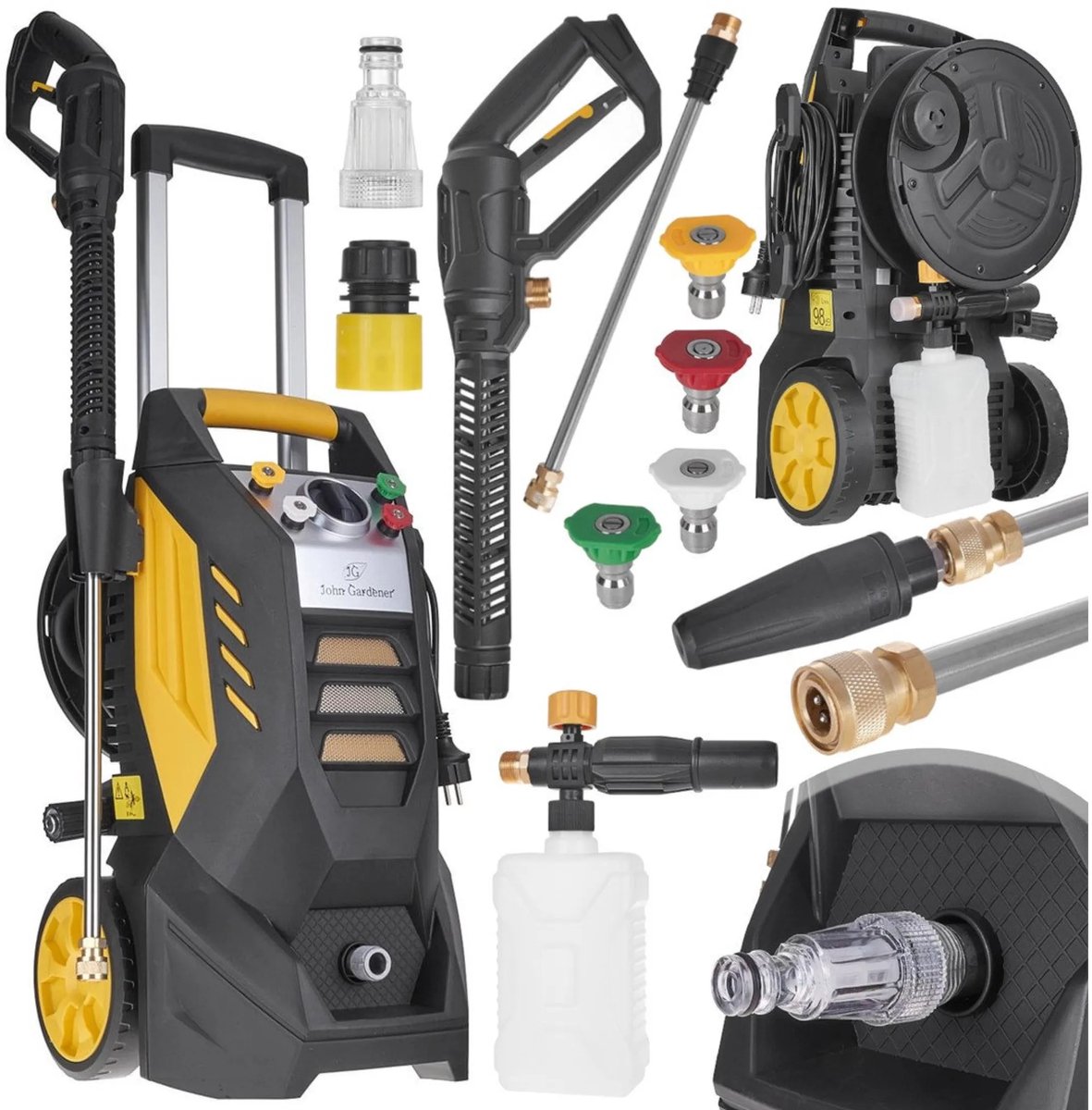 De GEKO Hogedrukreiniger 2500W in één oogopslag