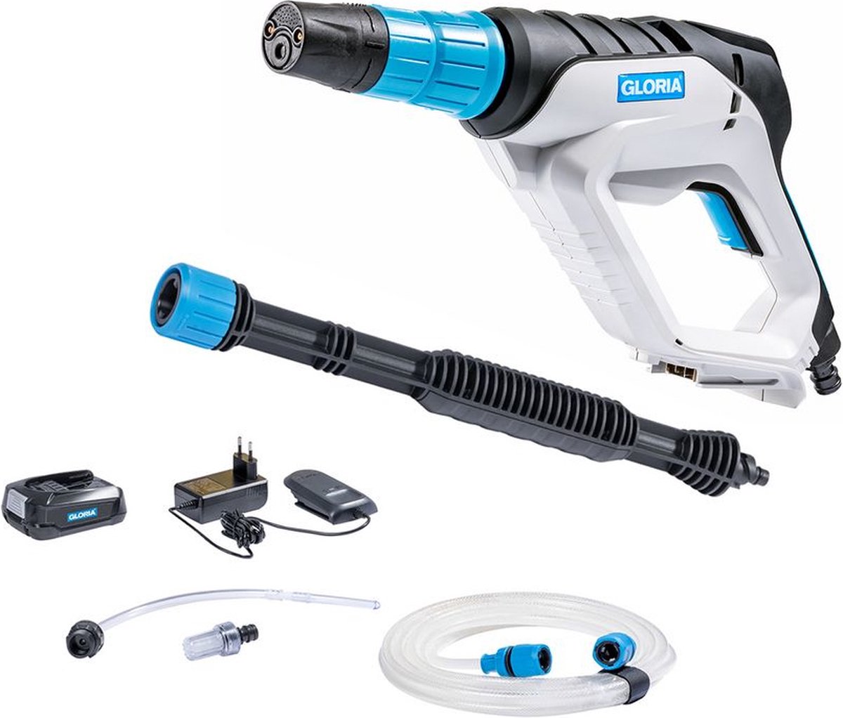 Wat vinden we goed aan de Gloria MultiJet 18V Li-Ion Hogedrukreiniger Set