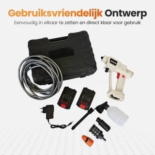 Golermo Draadloze Hogedrukreiniger 24V Lithium-Ion