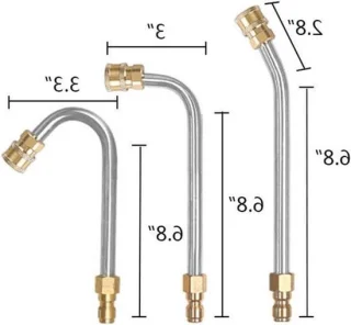 Gootreiniger verlengstang RVS 1/4" voor hogedrukreiniger