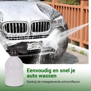 Grovux Draadloze Hogedrukreiniger 48V 15000mAh Zwart