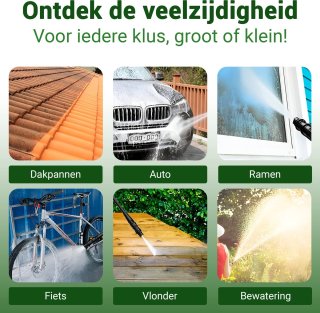 Grovux Draadloze Hogedrukreiniger 48V Zwart