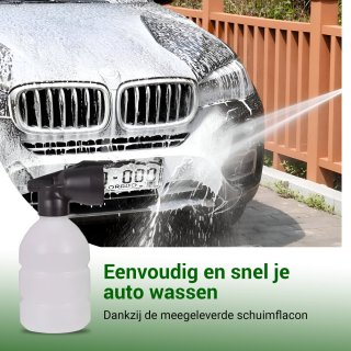 Grovux Draadloze Hogedrukreiniger 48V Zwart