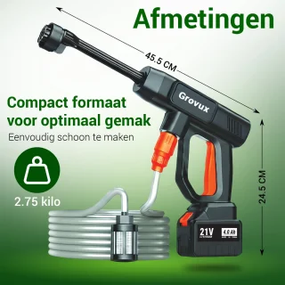 Grovux Draadloze Hogedrukreiniger
