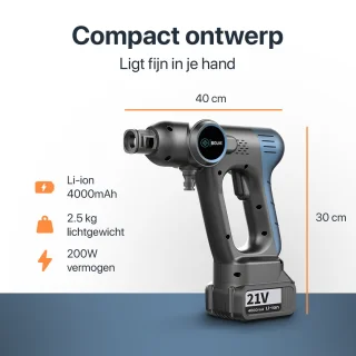 hogedrukreiniger accu mobiel 2000ah 35-40 bar